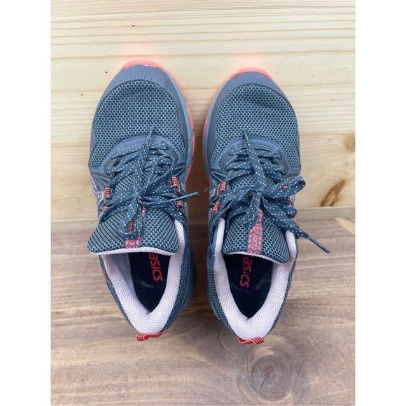 Asics Gel-Venture 8 Women's Trail Running Shoes in Carrier Grey/Ginger Peach Siz - Picture 3 of 11